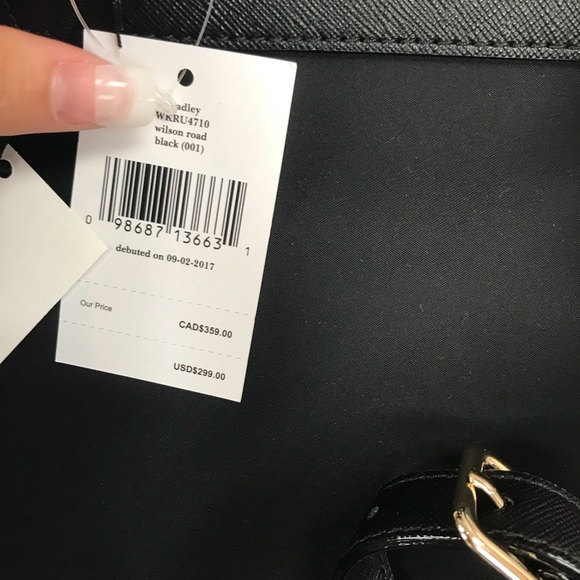 BLACK NWT BACKPACK KATE SPADE